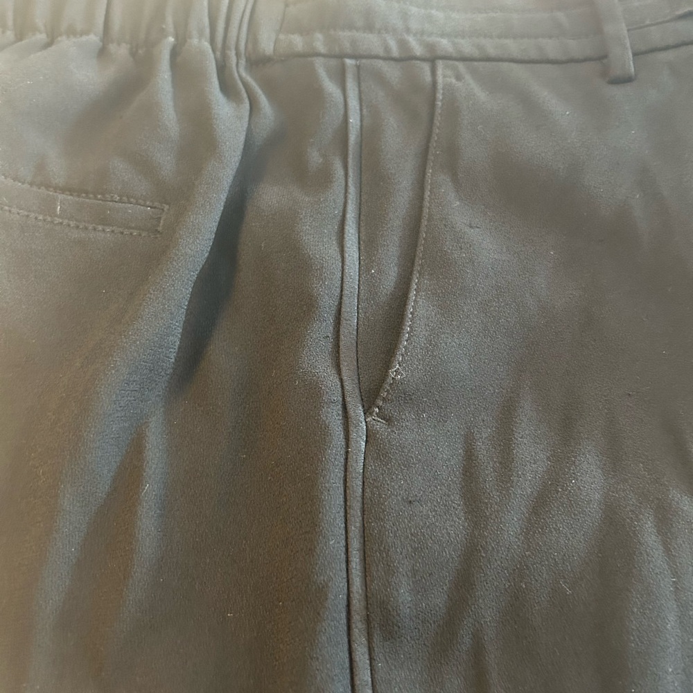 Vince Pants, elastic back drawstring waist loops, side back pockets, black, Sz S - Picture 16 of 16